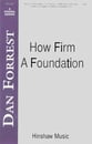 How Firm a Foundation SATB choral sheet music cover